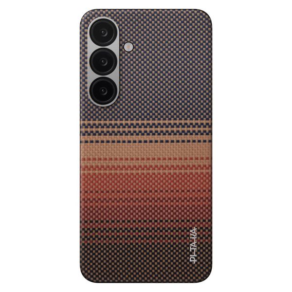 Карбоновий тонкий чохол Pitaka Tactile Woven Case Sunset для Samsung Galaxy S25 (KS2503)