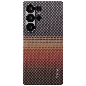 Карбоновий тонкий чохол Pitaka Tactile Woven Case Sunset для Samsung Galaxy S25 Ultra (KS2503U)