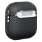 Карбоновий тонкий чохол Pitaka Aramid Fiber Magnetic Case Black/Gray для AirPods 4 (2024) (APM2404)