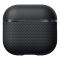 Карбоновий тонкий чохол Pitaka Aramid Fiber Magnetic Case Black/Gray для AirPods 4 (2024) (APM2404)