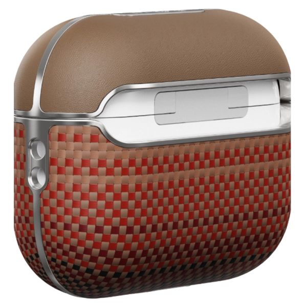 Карбоновий тонкий чохол Pitaka Aramid Fiber Magnetic Case Sunset для AirPods Pro 2 (2022) (APM2402)