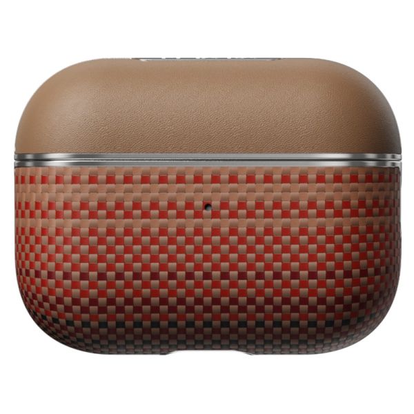 Карбоновий тонкий чохол Pitaka Aramid Fiber Magnetic Case Sunset для AirPods Pro 2 (2022) (APM2402)