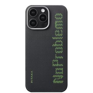 Карбоновий тонкий чохол, що світиться Pitaka x Aries Tactile Woven Case NoProblemo для iPhone 16 Pro (KI1601NO)