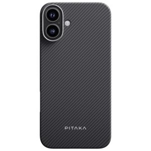 Карбоновий тонкий чохол Pitaka Ultra-Slim Case Black/Grey Twill для iPhone 16 (KI1601A)