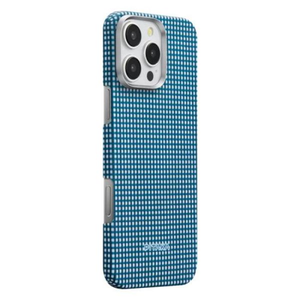 Карбоновий тонкий чохол Pitaka Ultra-Slim Case Ocean Blue для iPhone 16 Pro Max (KI1602POCE)