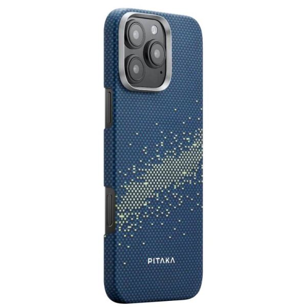 Карбоновий тонкий чохол Pitaka Tactile Woven Case StarPeak Milky Way Galaxy для iPhone 16 Pro Max (KI1602PMYG)