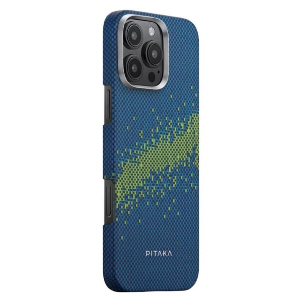Карбоновий тонкий чохол, що світиться у темряві Pitaka Tactile Woven Case (Lumintex™ Edition) StarPeak Milky Way Galaxy для iPhone 16 Pro Max (KI1604PMYG)
