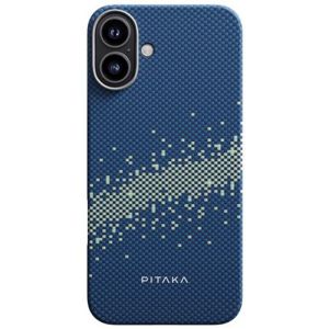 Карбоновий тонкий чохол Pitaka Tactile Woven Case StarPeak Milky Way Galaxy для iPhone 16 (KI1601MYG)