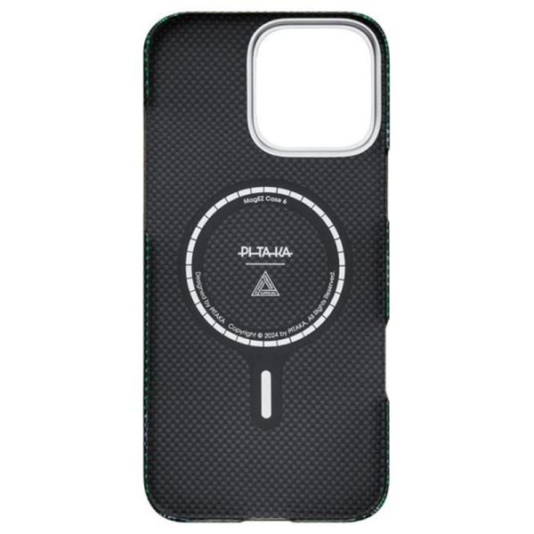 Карбоновий тонкий чохол Pitaka Tactile Woven Case Re-TROS Refining для iPhone 16 Pro Max (KI1602RTRP)
