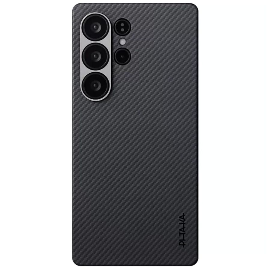 Карбоновий тонкий чохол Pitaka Classic Ultra-Slim Case Black/Grey Twill для Samsung Galaxy S25 Ultra (KS2501U)