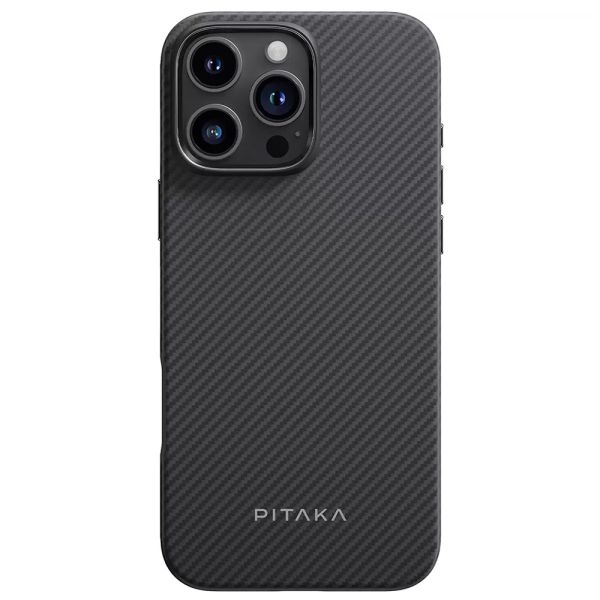 Карбоновий протиударний чохол Pitaka Military-Grade Protective Case Black/Grey Twill для iPhone 16 Pro Max (KI1601PMPA)