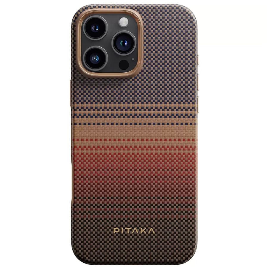 Карбоновий протиударний чохол Pitaka Military-Grade Protective Case Sunset для iPhone 16 Pro (KI1601CPSU)