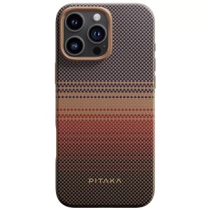 Карбоновий протиударний чохол Pitaka Military-Grade Protective Case Sunset для iPhone 16 Pro Max (KI1601PPSUM)