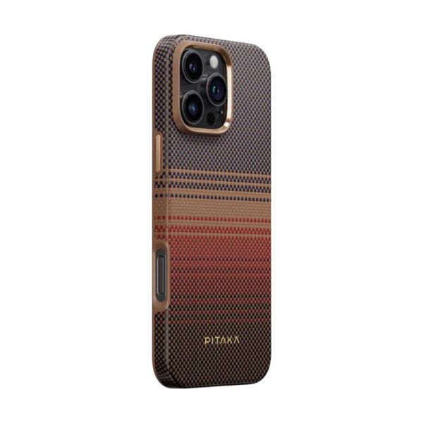 Карбоновий протиударний чохол Pitaka Military-Grade Protective Case Sunset для iPhone 16 Pro Max (KI1601PPSUM)
