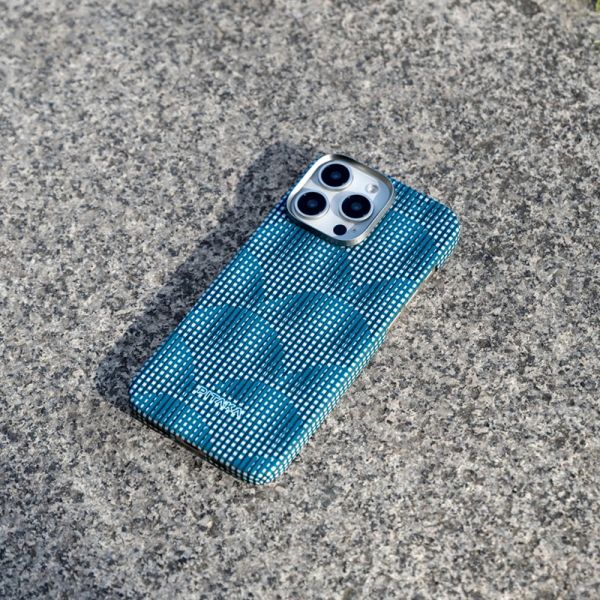 Карбоновий тонкий чохол Pitaka Ultra-Slim Case Photosynthesis Ocean Blue для iPhone 16 Pro Max