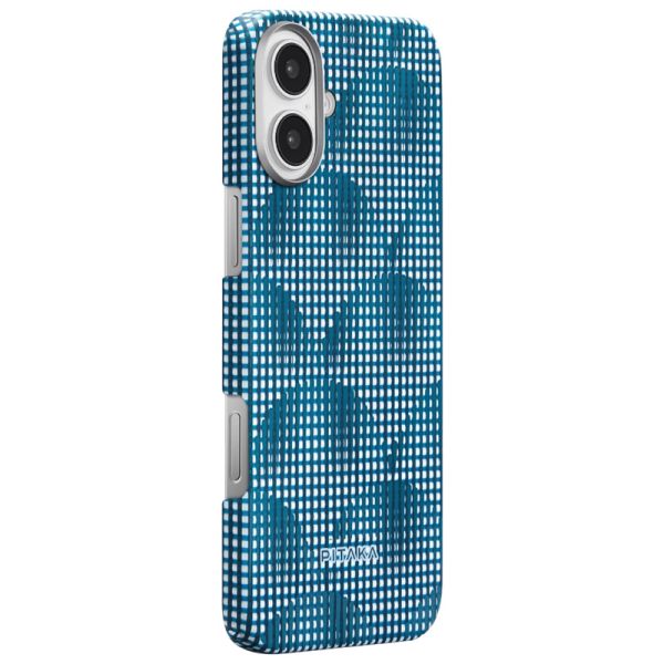 Карбоновий тонкий чохол Pitaka  Ultra-Slim Case Photosynthesis Ocean Blue для iPhone 16