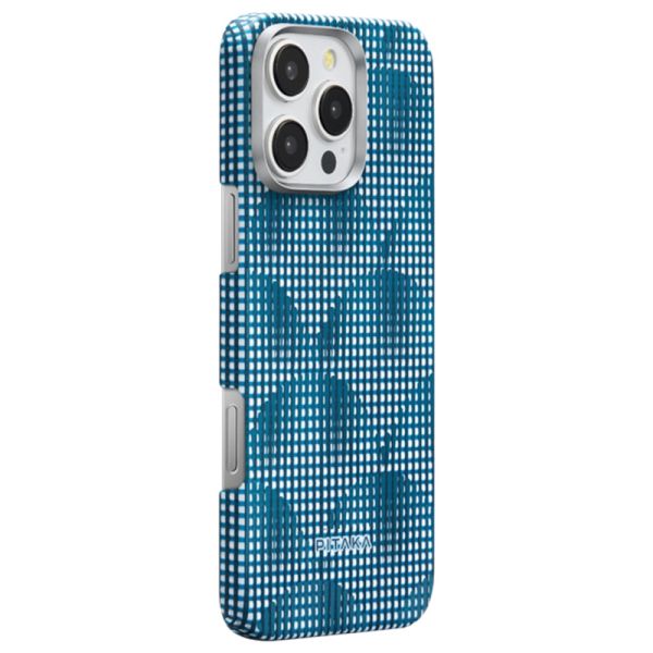 Карбоновий тонкий чохол Pitaka Ultra-Slim Case Photosynthesis Ocean Blue для iPhone 16 Pro Max