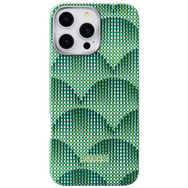 Карбоновий тонкий чохол Pitaka Ultra-Slim Case Photosynthesis Forest Green для iPhone 16 Pro Max