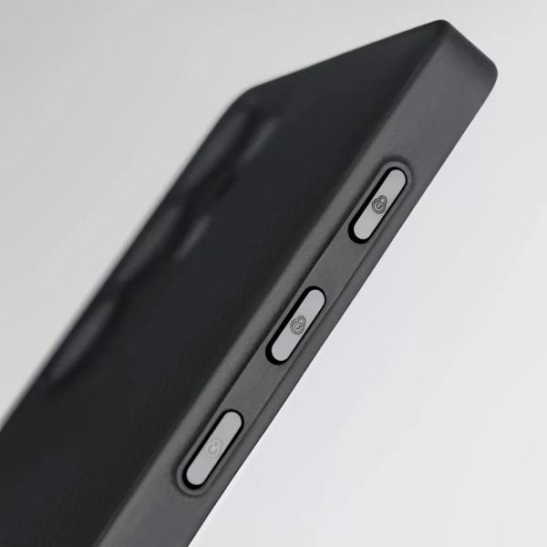 Карбоновий протиударний чохол Pitaka PIN Button Case Black/Grey Plain для Samsung Galaxy S25 Ultra (PBS2501U)