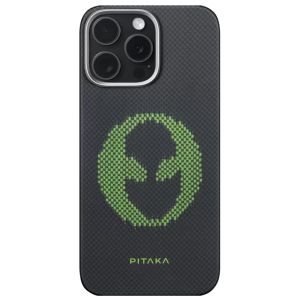 Карбоновий тонкий чохол, що світиться Pitaka x Aries Tactile Woven Case Alien для iPhone 16 Pro Max (KI1601ALP)