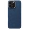 Карбоновий тонкий чохол Pitaka Tactile Woven Case PTK Classic Monogram Dark Blue для iPhone 16 Pro (KI1603PTK)