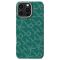 Карбоновий тонкий чохол Pitaka Tactile Woven Case PTK Classic Monogram Gold Green для iPhone 16 Pro Max (KI1601PTKP)