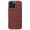 Карбоновий тонкий чохол Pitaka Tactile Woven Case PTK Classic Monogram Gold Red для iPhone 16 Pro Max (KI1602PTKP)