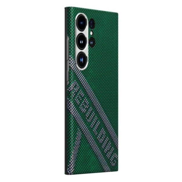 Карбоновий тонкий чохол Pitaka Tactile Woven Case Re-TROS Refining для Samsung Galaxy S24 Ultra