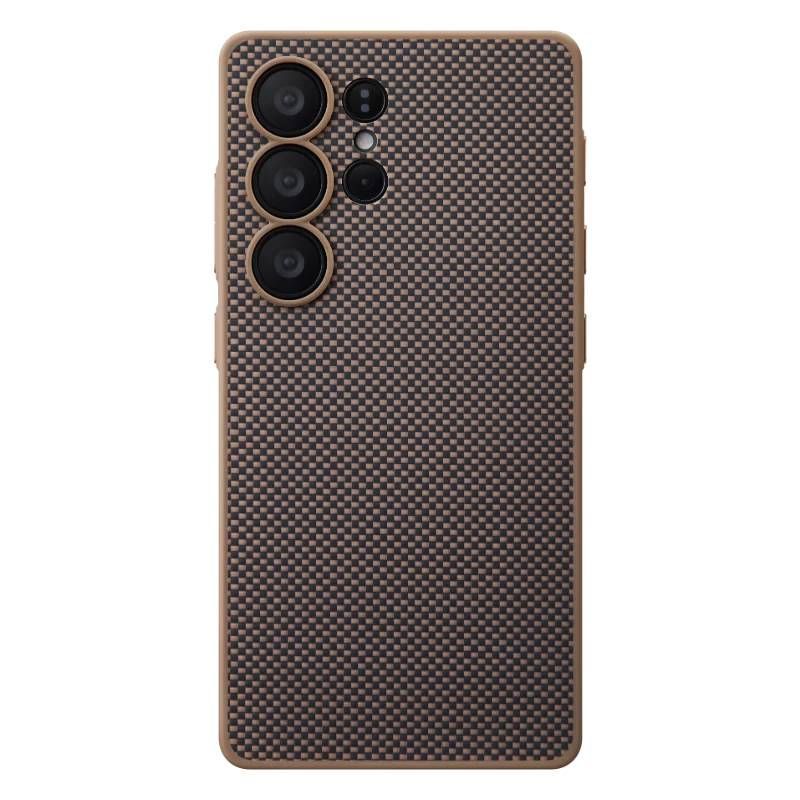 Карбоновий протиударний чохол Pitaka PIN Button Case Black/Gold для Samsung Galaxy S25 Ultra