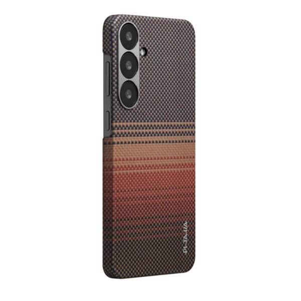 Карбоновий тонкий чохол Pitaka Tactile Woven Case Sunset для Samsung Galaxy S25 Plus (KS2503S)
