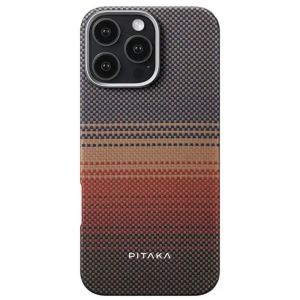 Карбоновий тонкий чохол Pitaka Tactile Woven Case Sunset для iPhone 16 Pro (KI1601SU)
