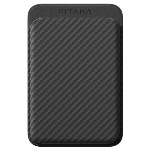 Магнітний гаманець Pitaka Magnetic Woven Wallet Black/Grey (Twill) (MWW2401)